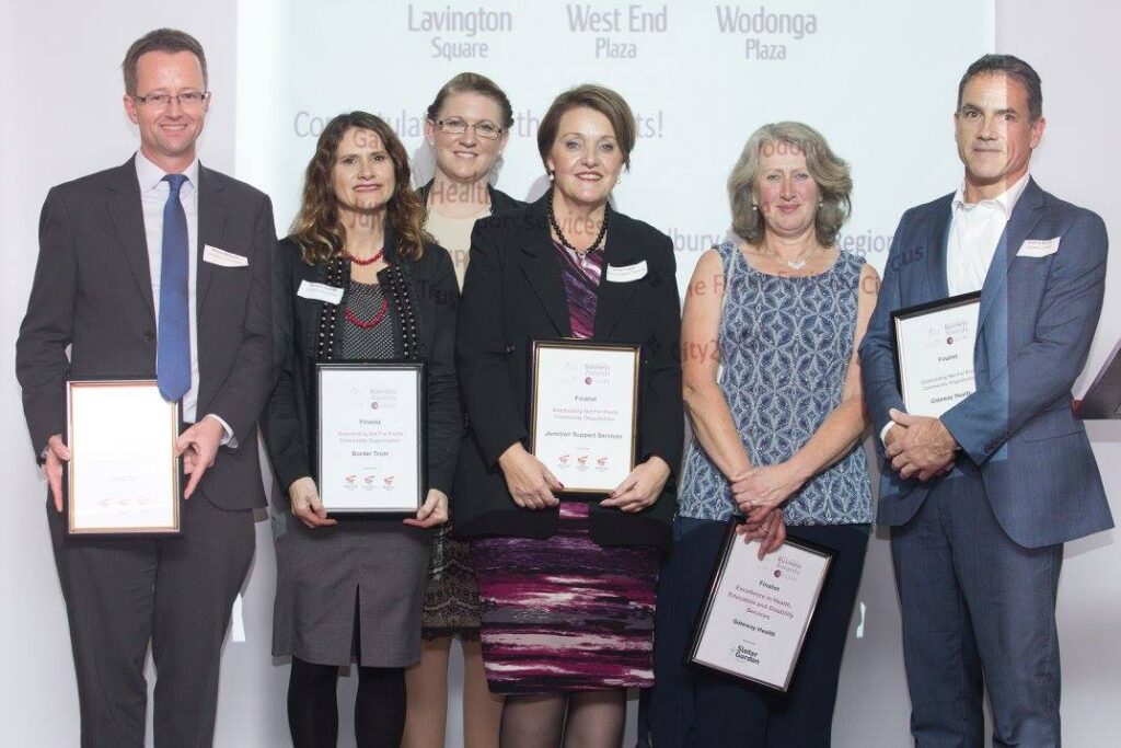 Finalists in the Not-for-Profit category of the Albury Wodonga Business Awards