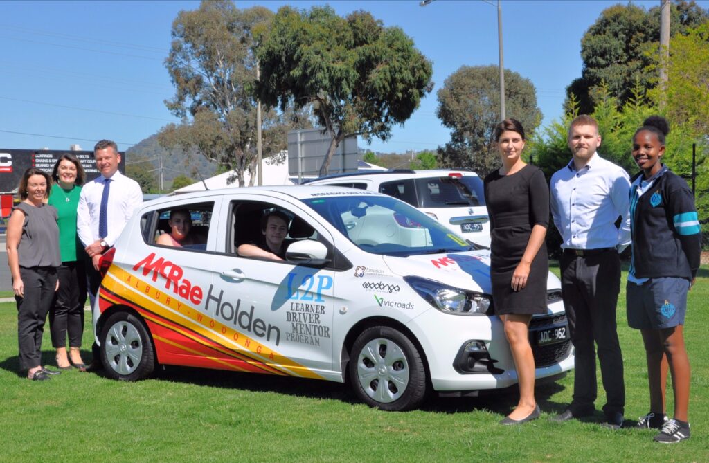 McRae Holden volunteers with L2P young drivers