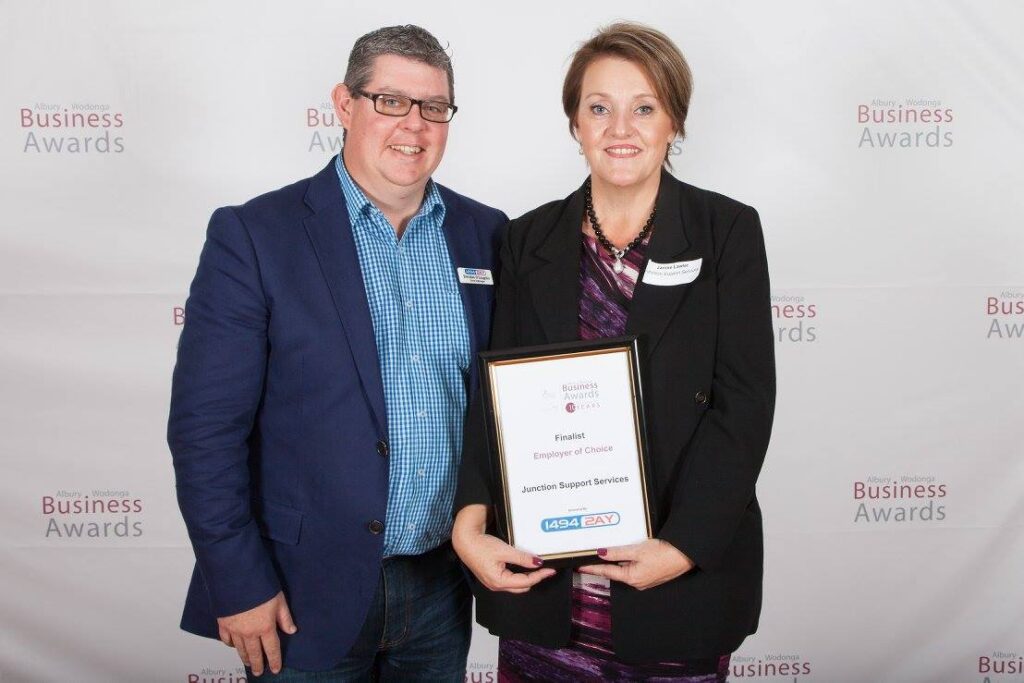 2AY 1494 General Manager Brendan O'Loughlin and Junction's Client Services Manager Janine Lawler